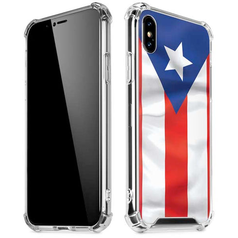 Puerto Rico Flag iPhone X/XS Clear Case
